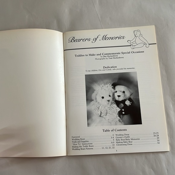 NWT Bearers of Memories Make Teddy Bears Wedding Bride Groom Baby Patterns BOOK - Picture 4 of 17